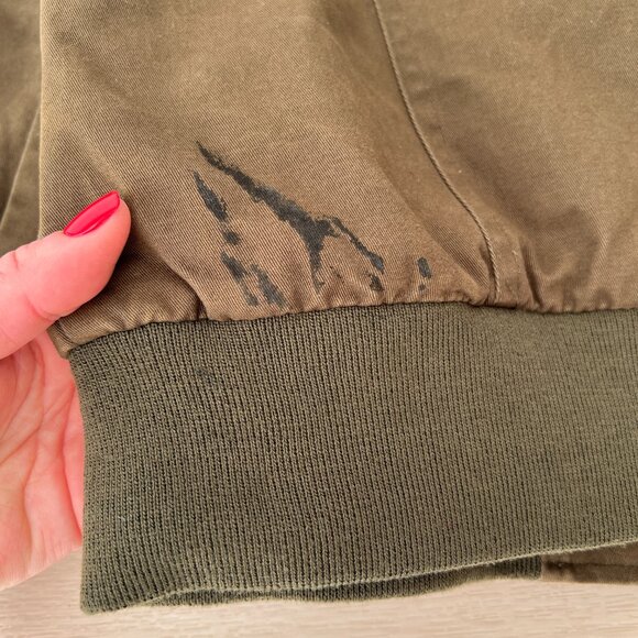 Mr. Wu Homme Men's Military-Inspired Olive Green Field Jacket Size L *Runs small - Picture 12 of 16